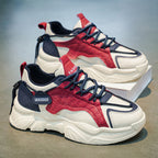 Damen Sportliche Chunky Sneakers mit atmungsaktiver Oberflächenstruktur R&B