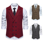 Herren elegante Weste im klassischen Fischgrätmuster R&B 1758204622