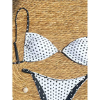 Damen Triangel-Bikini mit eleganten Akzenten und niedrigem Schnitt R&B