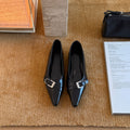 Damen Elegante Pumps mit modischer Schnalle und feinem Leder R&B
