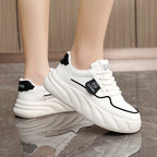 Damen sportliche Sneakers mit luftiger Mesh-Oberfläche und modischem Profil R&B