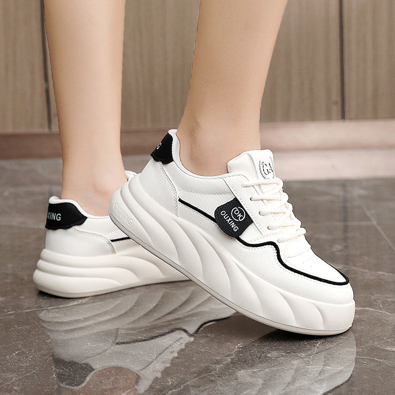 Damen sportliche Sneakers mit luftiger Mesh-Oberfläche und modischem Profil R&B