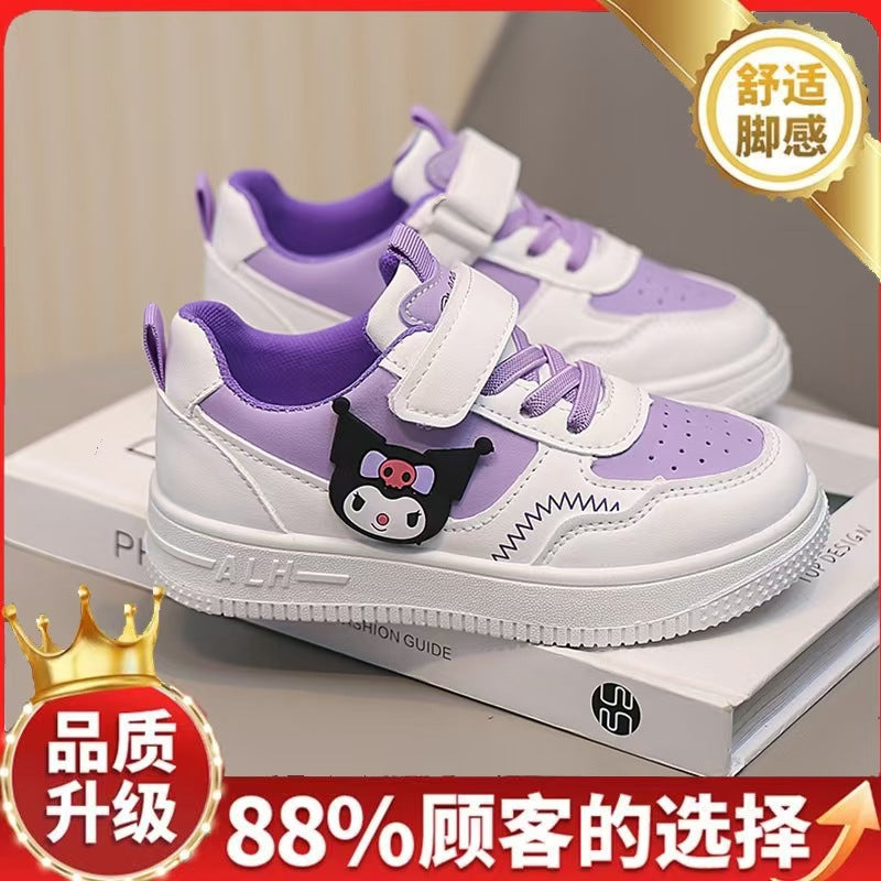 Damen Kindersneaker mit niedlichem Tiermotiv und praktischem Klettverschluss