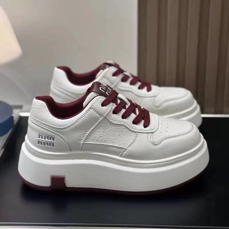 Damen Plattform Sneakers mit modischem Obermaterial und rutschfester Sohle R&B