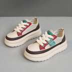 Damen sportliche Sneakers mit robustem Obermaterial und dämpfender Sohle R&B