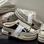 Damen Plateau Sneakers im Street-Style mit modernen Textil-Details R&B