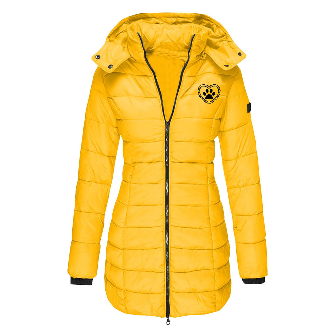 Damen gefütterte Übergangsjacke mit abnehmbarer Kapuze R&B