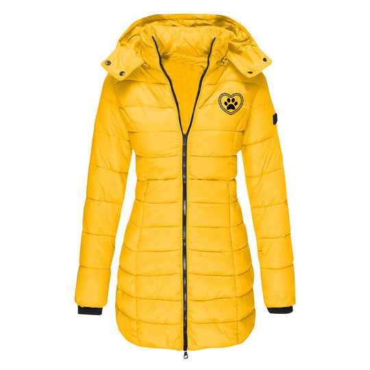 Damen gefütterte Übergangsjacke mit abnehmbarer Kapuze R&B