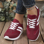 Damen Sportliche Freizeitsneaker mit praktischem Schnürverschluss R&B