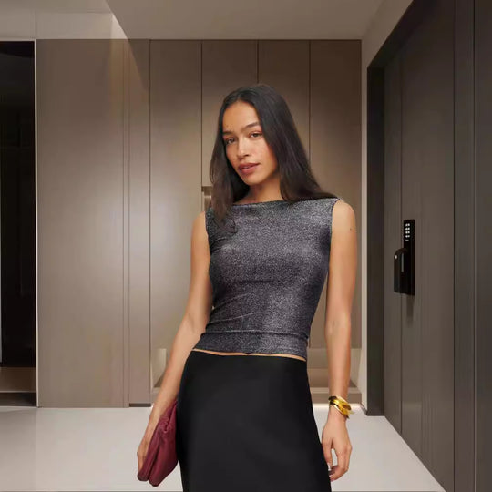 Damen Glamouröses Oberteil mit exzellenter Passform R&B