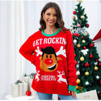 Damen Kuscheliger Weihnachtspullover R&B