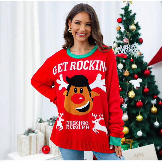 Damen Kuscheliger Weihnachtspullover R&B