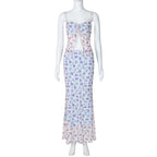 Damen Elegantes Maxikleid mit floralem Muster und raffiniertem Cut-Out R&B