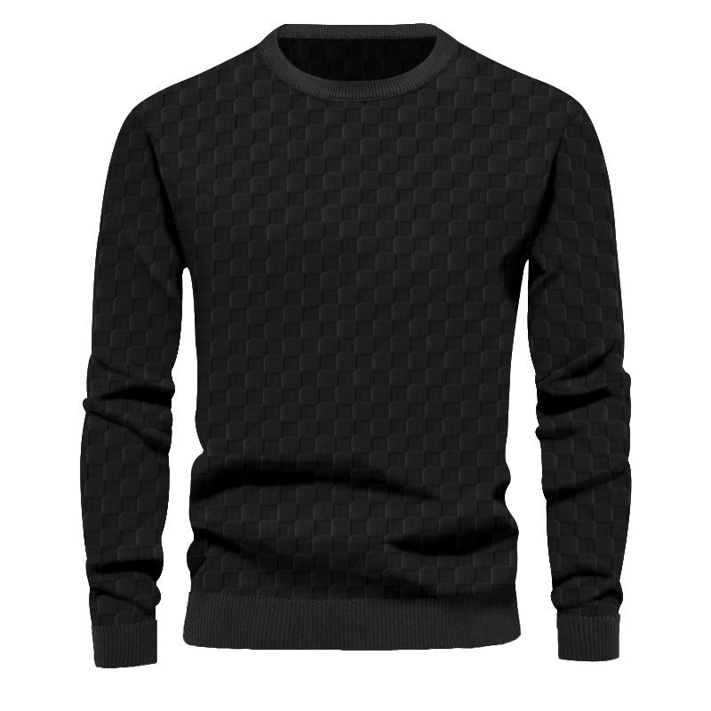 Herren Strukturierter Pullover aus hochwertigem Baumwollmix R&B