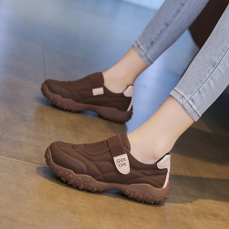 Damen Freizeitschuhe mit elastischem Klettverschluss und rutschfester Sohle R&B