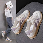 Damen Sneakers im lässigen Retro-Stil mit atmungsaktiven Mesh-Einsätzen und dämpfender Sohle R&B