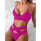 Damen Cut-Out Badeanzug mit verstellbaren Trägern und trendigem Design R&B