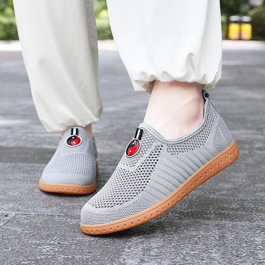 Damen Komfortable Slip-On Sneakers mit atmungsaktivem Obermaterial und rutschfester Sohle R&B