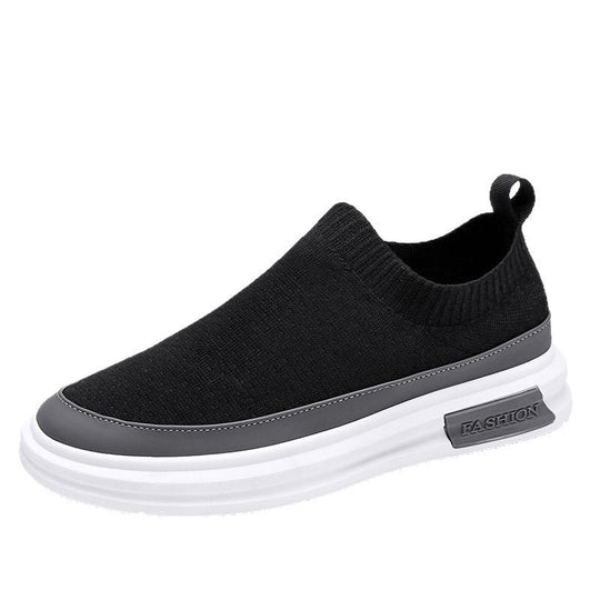 Damen Modische Slip-On Sneakers mit elastischem Strickobermaterial R&B