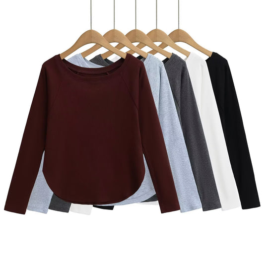 Damen lässiges Langarmshirt R&B