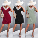 Damen Kleid mit elegante Spitze und lässigem Schnitt R&B