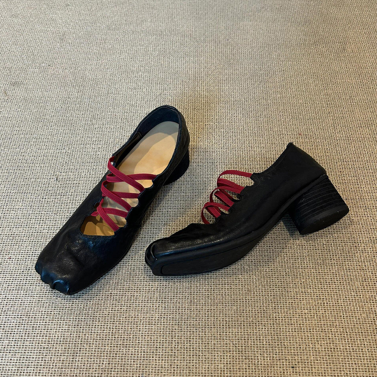 Damen modische Sling-Pumps mit elastischen Bändern