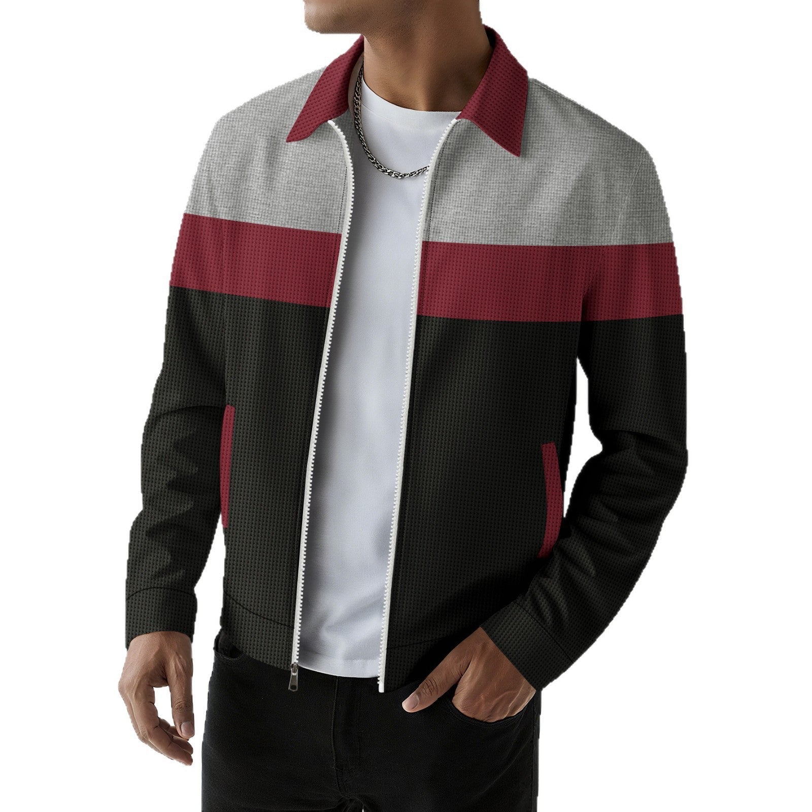 Herren sporty und stylische Jacke mit modischem Design R&B