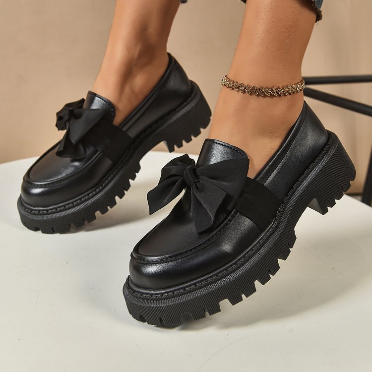 Damen Elegante Slipper mit dekorativer Schleifenverzierung und rutschfester Sohle R&B