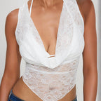 Damen Spitzen-Bodysuit mit verführerischem Design R&B