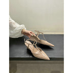 Damen schicke Slingback Pumps mit modischem Keilabsatz R&B