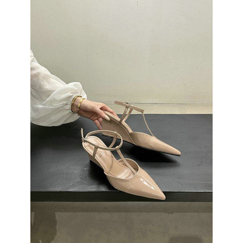 Damen schicke Slingback Pumps mit modischem Keilabsatz R&B