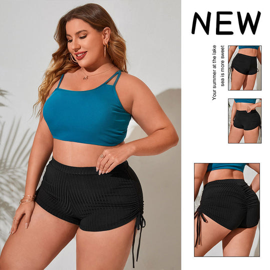 Damen Sportliche Rüschenshorts R&B