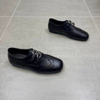 Damen Elegante Lacklederschuhe mit doppelter Schnallenverzierung R&B