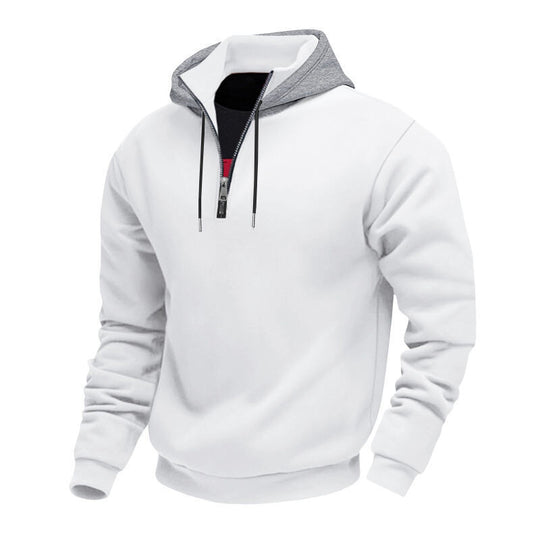 Herren Sweatshirt mit Reißverschluss und hohem Kragen R&B