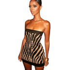 Damen Figurbetontes Bandeau Kleid im ZR&Bra-Design R&B