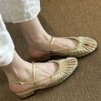 Damen Ballerinas mit stilvollem Streifenmuster und komfortabler Passform R&B