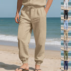 Herren lässige Strandhose mit elastischem Bund und praktischen seitlichen Taschen R&B