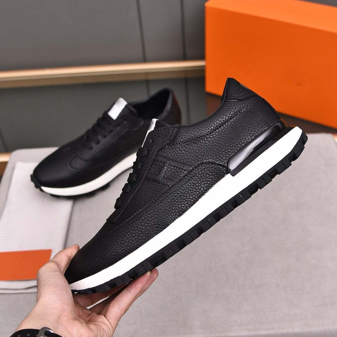 Damen Sportliche Sneakers aus hochwertigem Leder mit rutschfester Laufsohle R&B