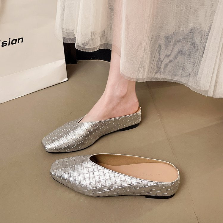 Damen elegante Spangen-Ballerinas mit glänzendem Obermaterial R&B
