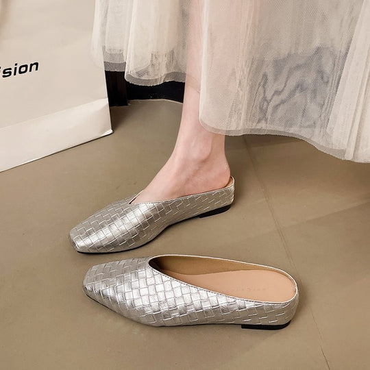 Damen elegante Spangen-Ballerinas mit glänzendem Obermaterial R&B