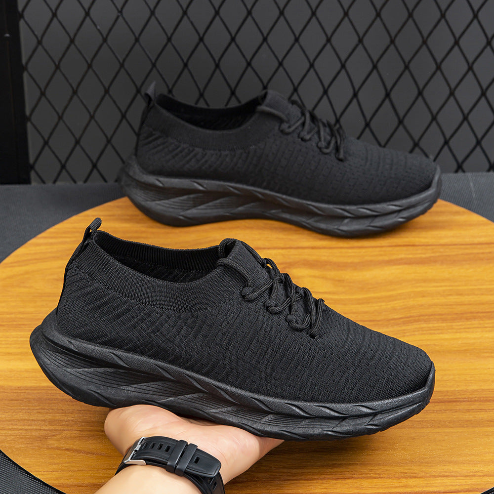 Damen Slip-On Laufschuhe mit flexiblem Strickoberteil und rutschfester Sohle R&B