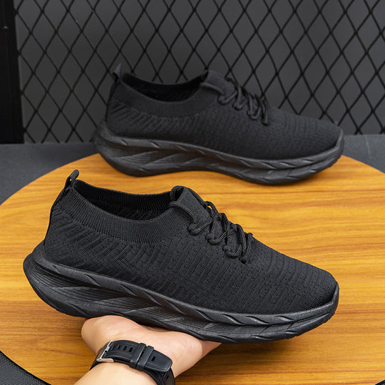 Damen Slip-On Laufschuhe mit flexiblem Strickoberteil und rutschfester Sohle R&B