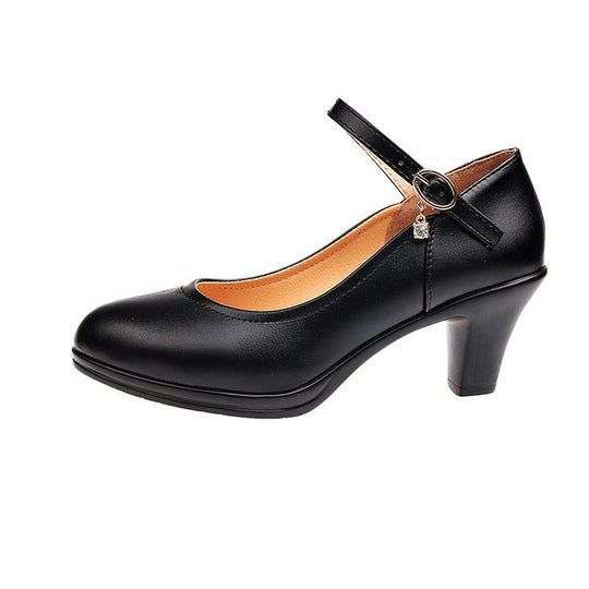 Damen Hochhackige Plateau-Pumps mit verstellbarem Riemendesign R&B