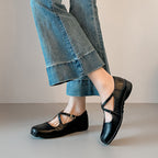 Damen Komfortable Mary Jane Schuhe mit modischen Riemen R&B