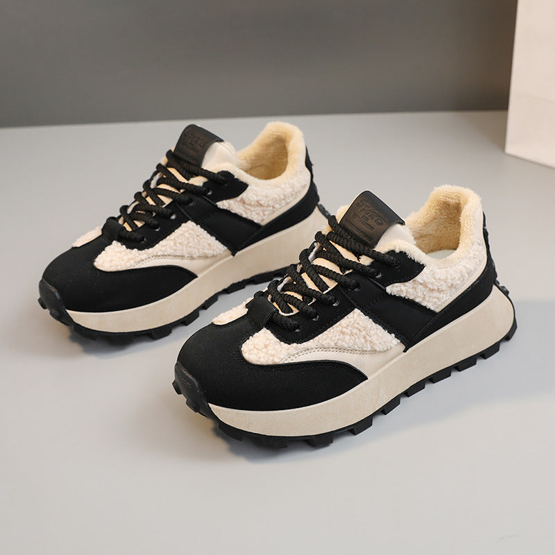 Damen Sportliche Sneakers mit Warmfutter und rutschfester Laufsohle R&B