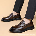 Herren Elegante Leder Mokassins mit rutschfester Sohle und komfortablem Innenfutter
