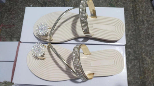 Damen Glamouröse Zehentrenner-Sandalen R&B