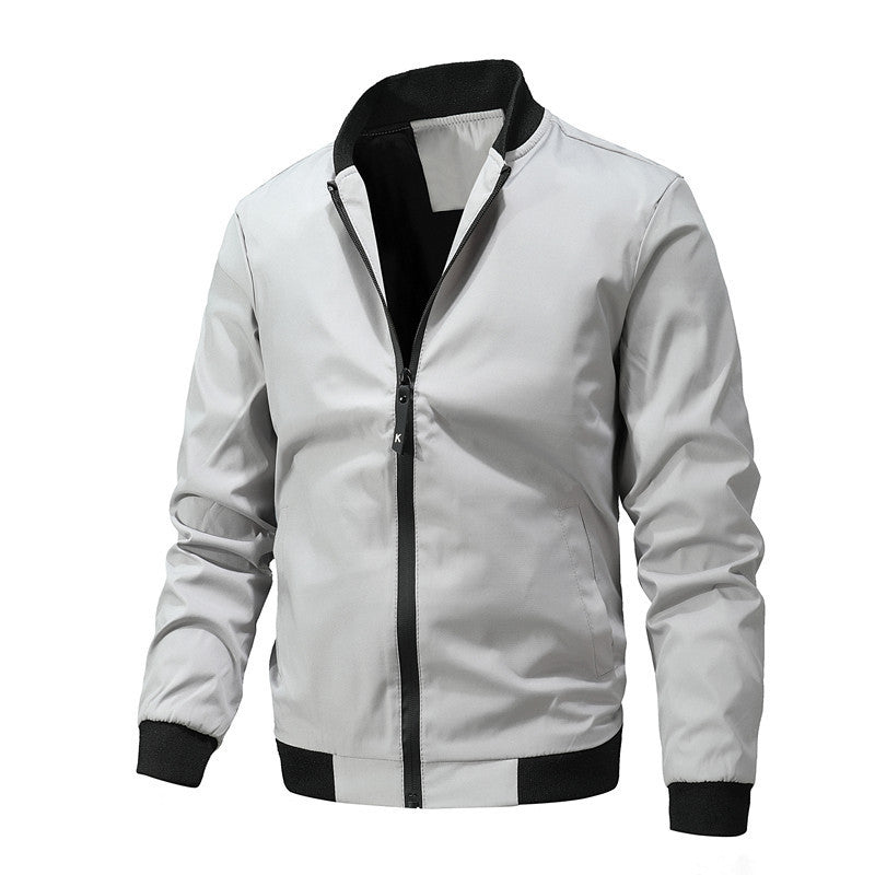 Herren stylische Übergangsjacke mit elastischen Ärmelbündchen und atmungsaktiven Materialien R&B