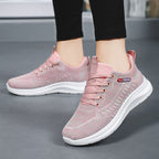 Damen Sportliche Lauf-Sneaker mit atmungsaktivem Mesh-Obermaterial und elastischer Sohle R&B