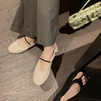 Damen elegante Ballerinas mit modischem Riemchendesign R&B